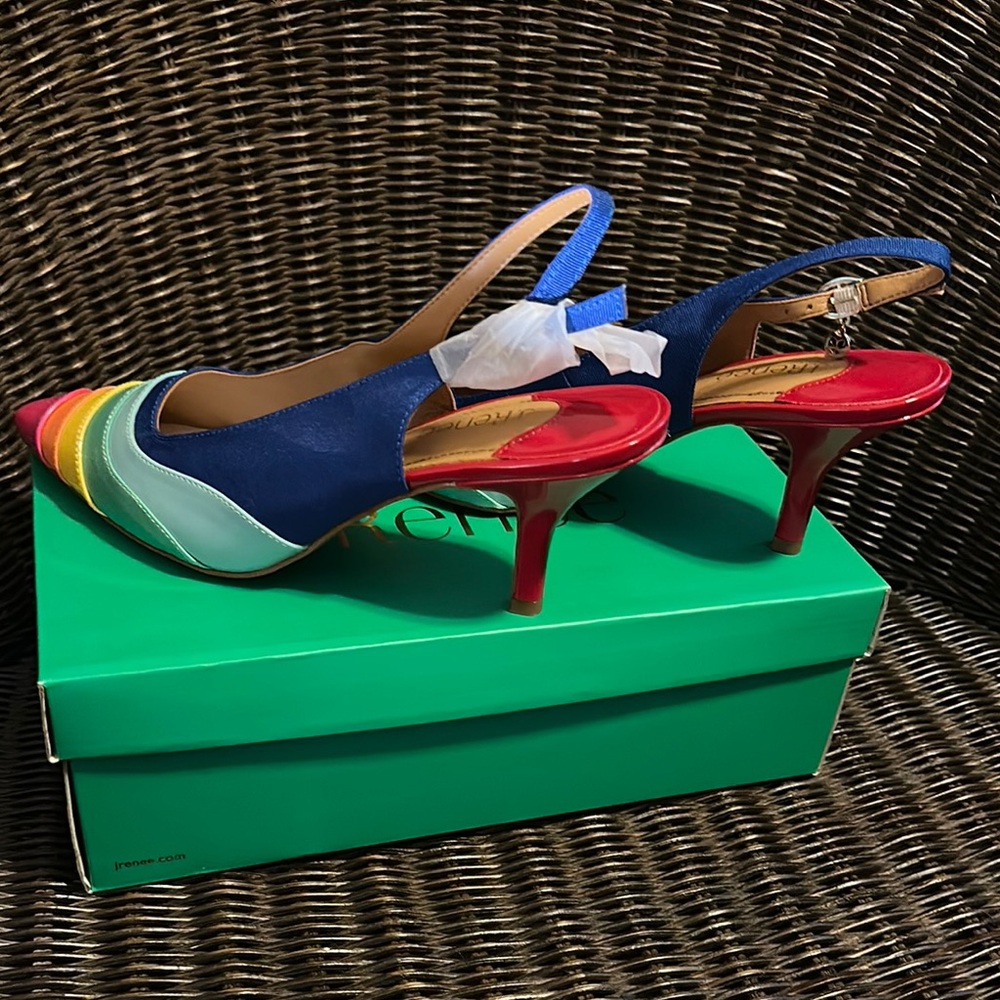 J.Renee Multicolor Slingback Heels